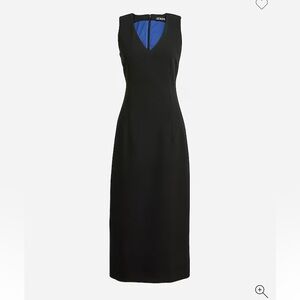 NWT J.Crew black interview dress in four-season stretch size 6